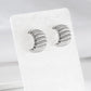 C Shape Stripe Earrings [304 Stainless Steel,18K Gold Plated]