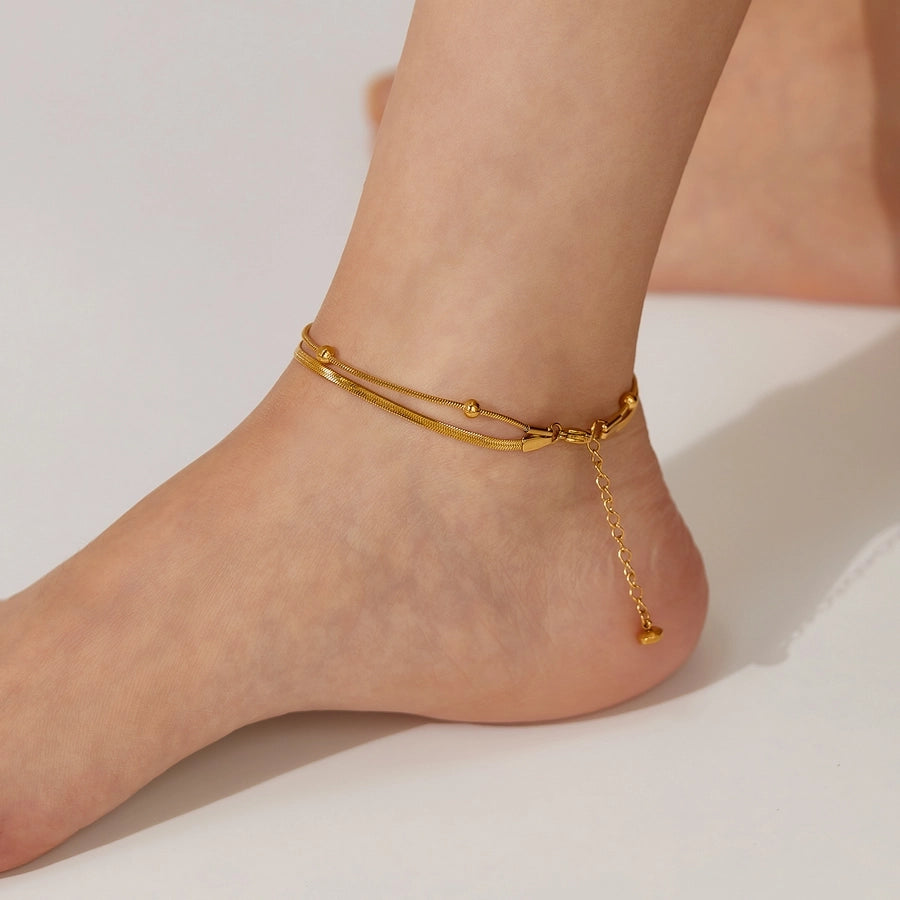 Double Chain Anklet [304 Stainless Steel]