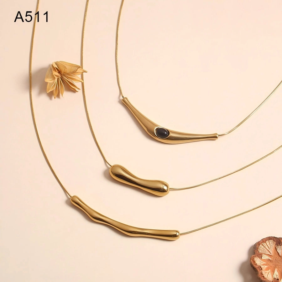 Vintage Style Necklace [304 Stainless Steel 18K Gold Plated]