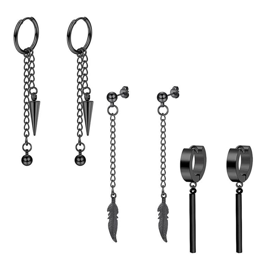 Sets of Drop Earrings [ Stainless Steel]