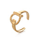 Mix Design Ring [304 Stainless Steel 14K Gold Plated]