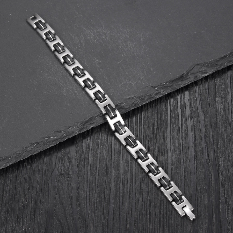 Casual Retro Punk Solid Color Bracelet [304 Stainless Steel]