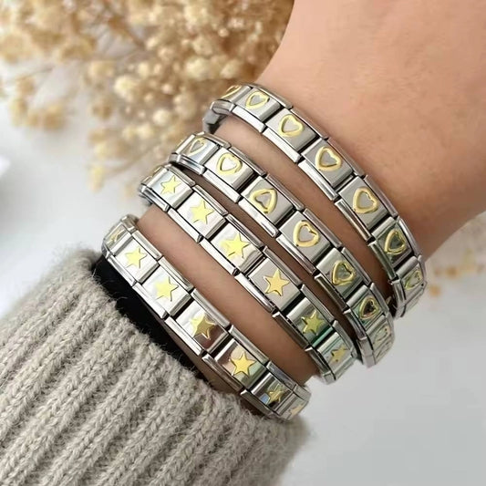 Metallic Bangle -armband [304 roestvrij staal]