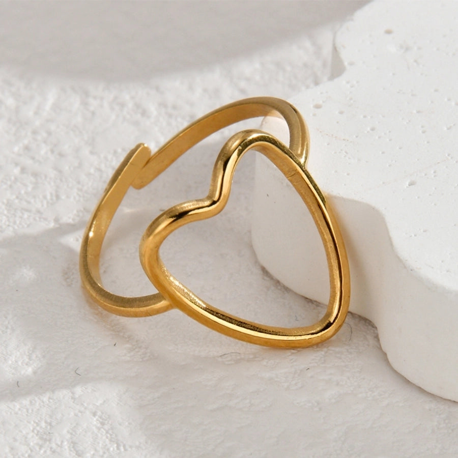 Mix Design Ring [304 Stainless Steel 14K Gold Plated]