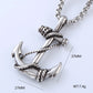 Cool Style Human Anchor Dragonfly Pendant Necklace [304 Stainless Steel]