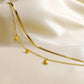 Moon Flower Butterfly Anklet [201 Stainless Steel, 18K Gold Plated]