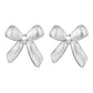 Bow Knot Ear Studs [304 Stainless Steel,18K Gold Plated]