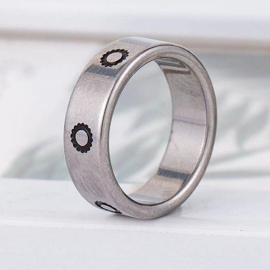 Hip-Hop Flower Ring [304 Stainless Steel]