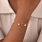 Imitation Pearl Layered Chain Bracelet [201 Stainless Steel, 18K Gold Plated]