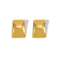 Square Earrings [304 Stainless Steel,18K Gold Plated]