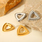 Triangle Earrings [304 Stainless Steel,18K Gold Plated]