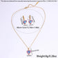 Heart Shape Flower Butterfly Jewelry Set [304 Stainless Steel]