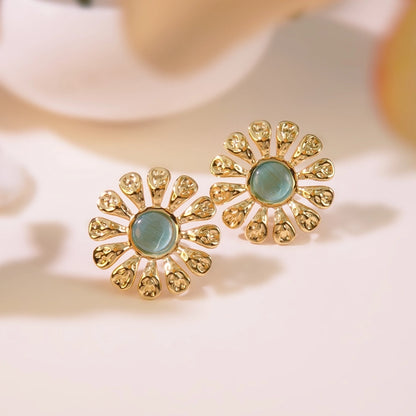 Hawaiian Flower Ear Studs [304 Stal nierdzewna]