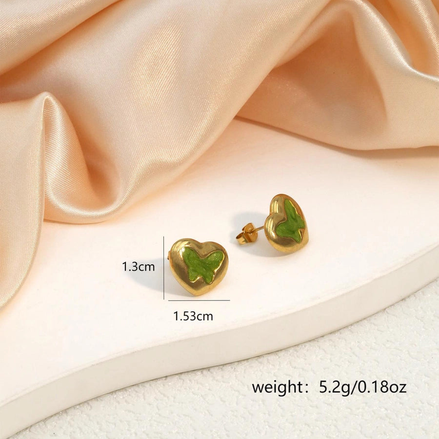 Butterfly Plating Earrings [316 Stainless Steel]