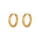 Starry Hoop Earrings [Stainless Steel, 18K Gold Plated]