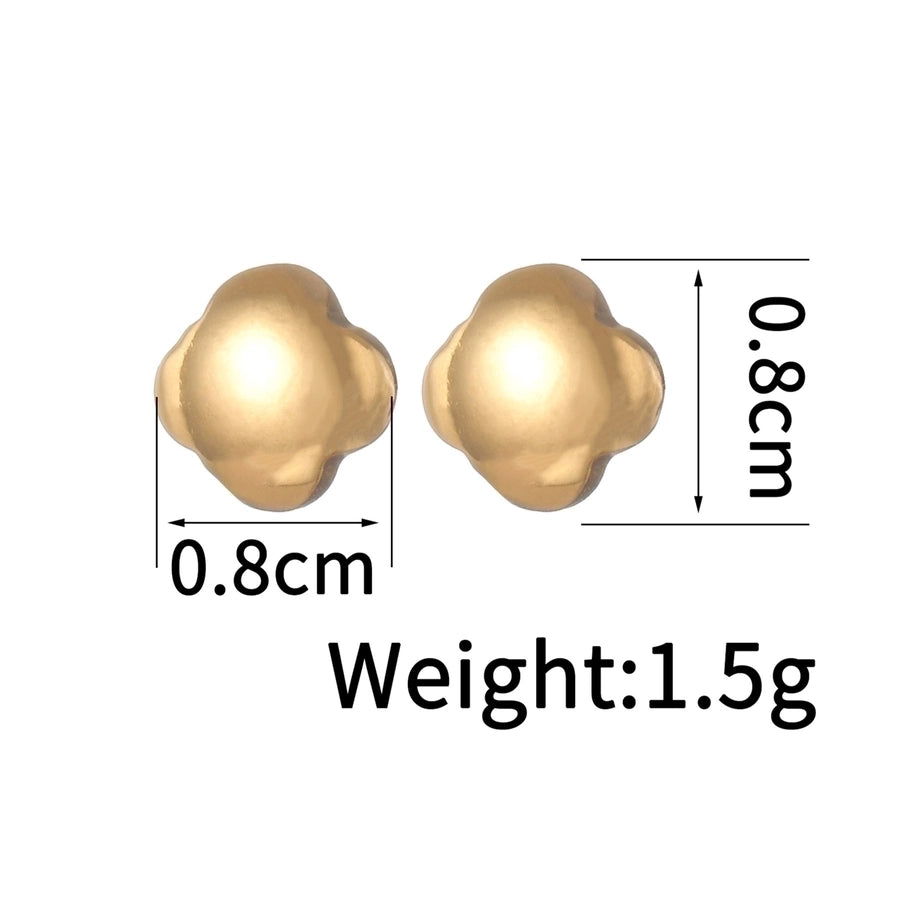 Pearl Gold Earrings [304 Stainless Steel]