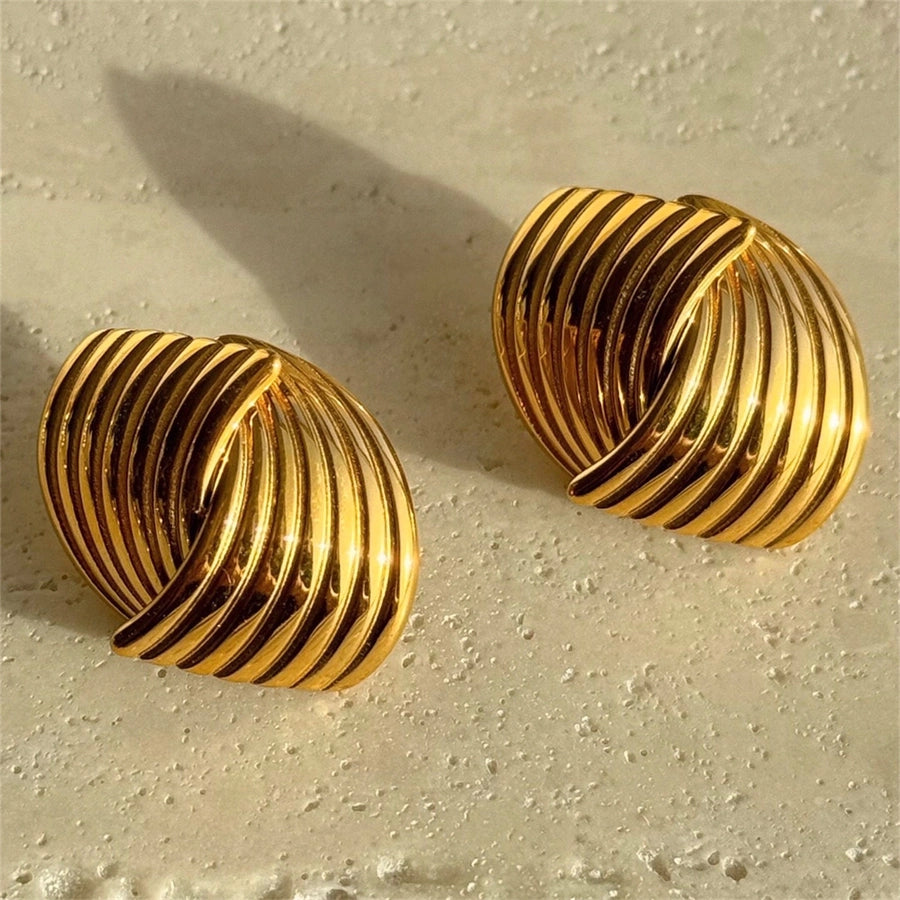 Artistic Sector Ear Studs [304 Stainless Steel]