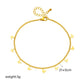 Anklet farfalla [acciaio inossidabile 304, oro 18K placcato]