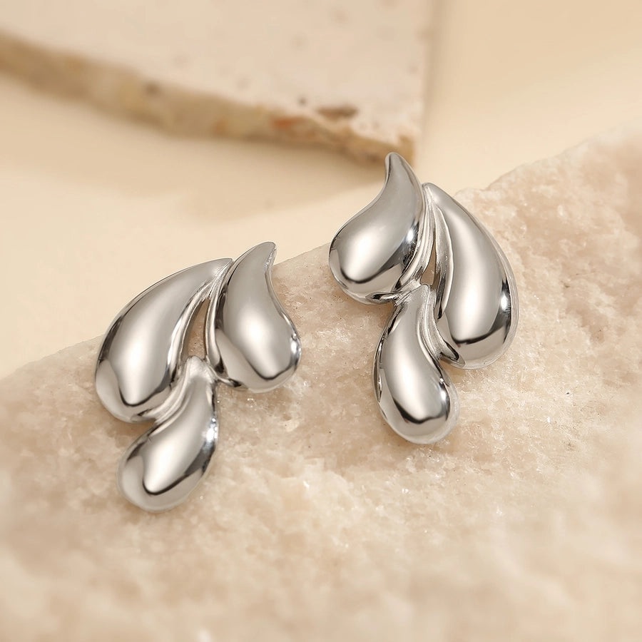 Droplets Earrings [304 Stainless Steel]