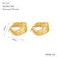 Heart Shape Hoop Earrings [304 Stainless Steel,18K Gold Plated]