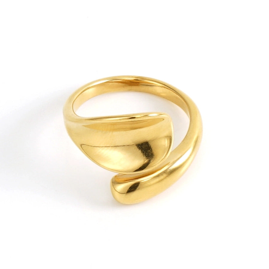 Geometric Ring [304 Stainless Steel, 18K Gold Plated]