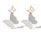 Double Butterfly Earrings [304 Stainless Steel]