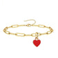 Heart Shape Chain Bracelet/Anklet [Stainless Steel]