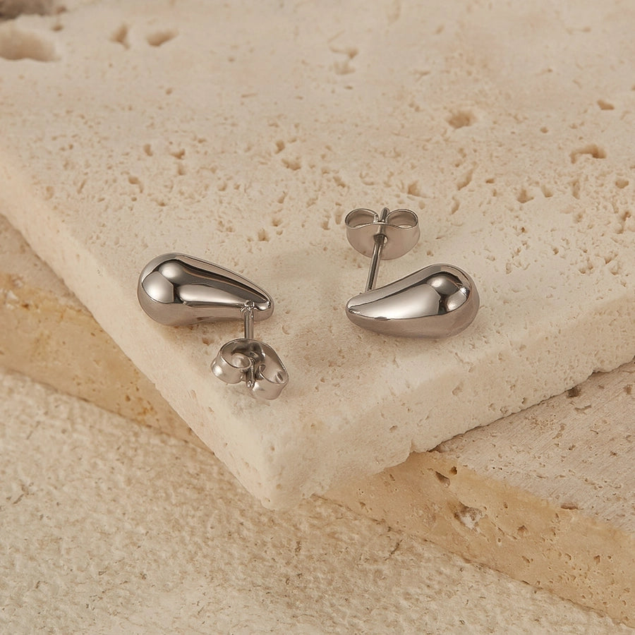 Small Water Droplets Earrings [304 Stainless Steel]