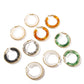 Circle Multicolor Earrings [304 Stainless Steel,18K Gold Plated]