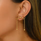 Bow Knot Drop Earrings [304 Stainless Steel 18K Gold Plated]