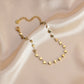 Heart Shape Anklet [304 Stainless Steel, 14K Gold Plated]