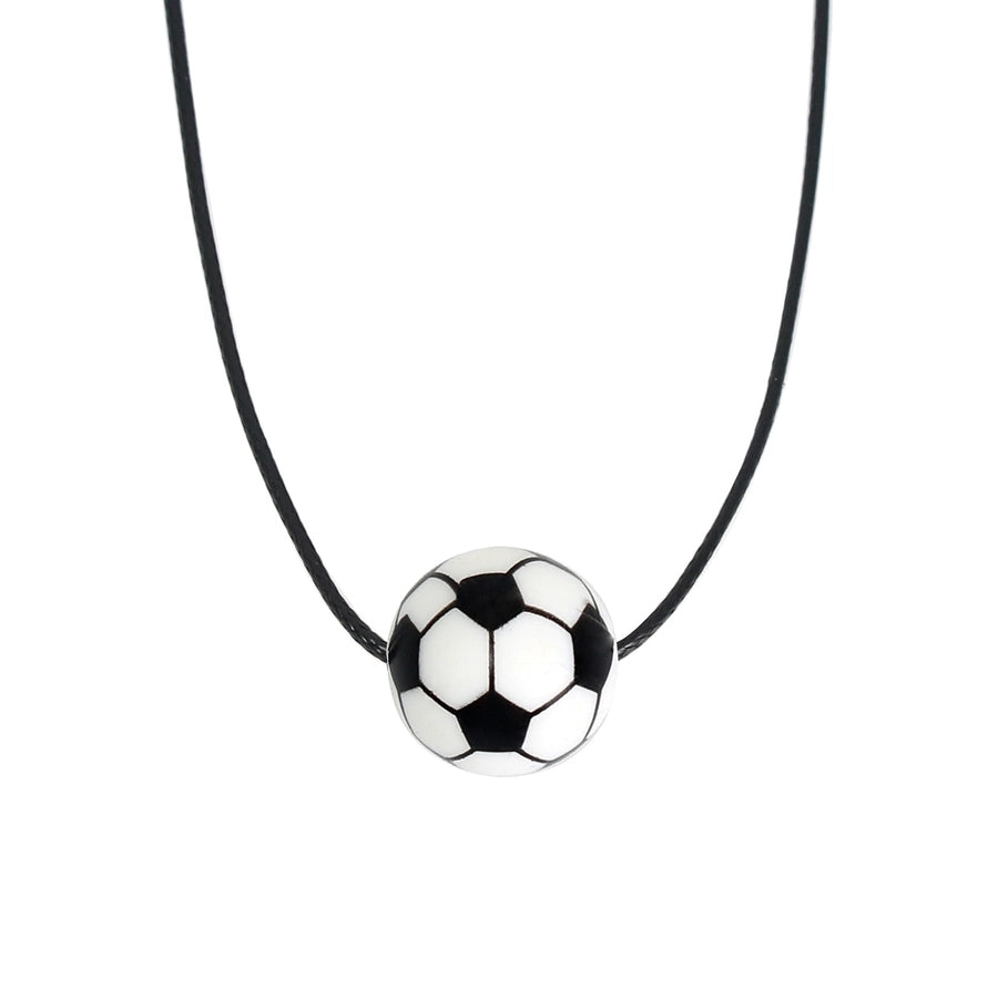 Ball Silica Gel Necklace [304 Stainless Steel]