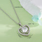 Heart Shape Zircon Pendant Necklace Necklace [304 Stainless Steel,Copper]