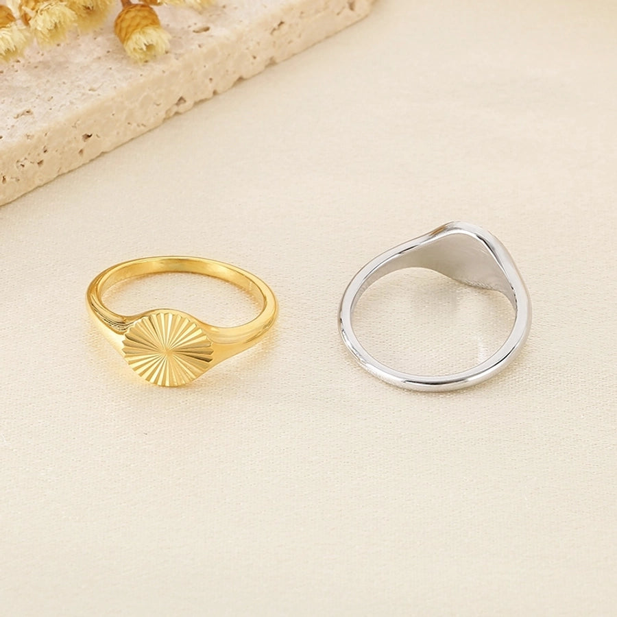 Geometrischer Ring [304 Edelstahl 18K Gold plattiert]