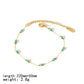 Round Natural Stone Bracelet/Anklet/Necklace [304 Stainless Steel,18K Gold Plated]