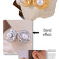 British Style Round Artificial Pearls eARRINGS [304 Stainless Steel,18K Gold Plated]