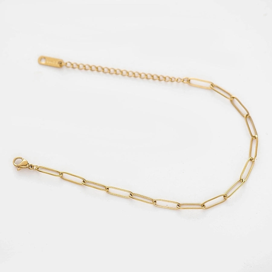 Link Chain Bracelet/Necklace [304 Stainless Steel,18K Gold Plated]