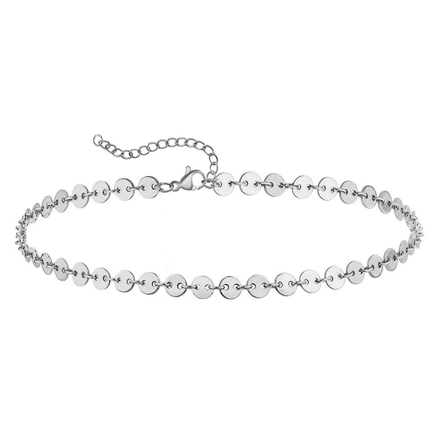 Double Chain Mix Anklet [Stainless Steel]