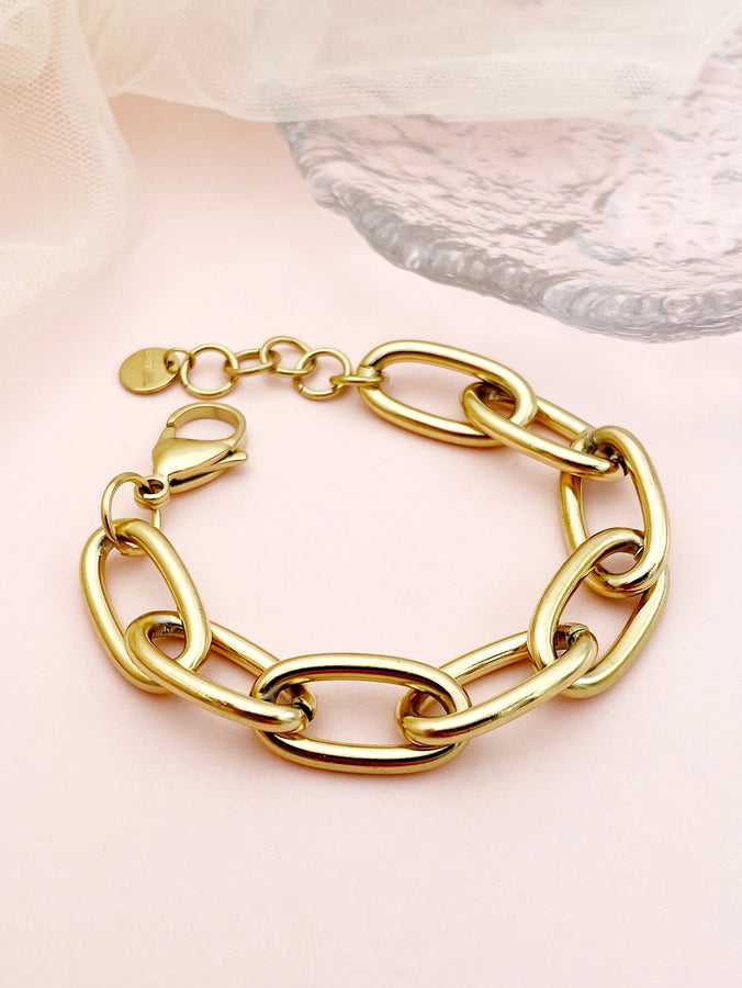 Thick Link Chain [304 Stainless Steel,14K Gold Plated]