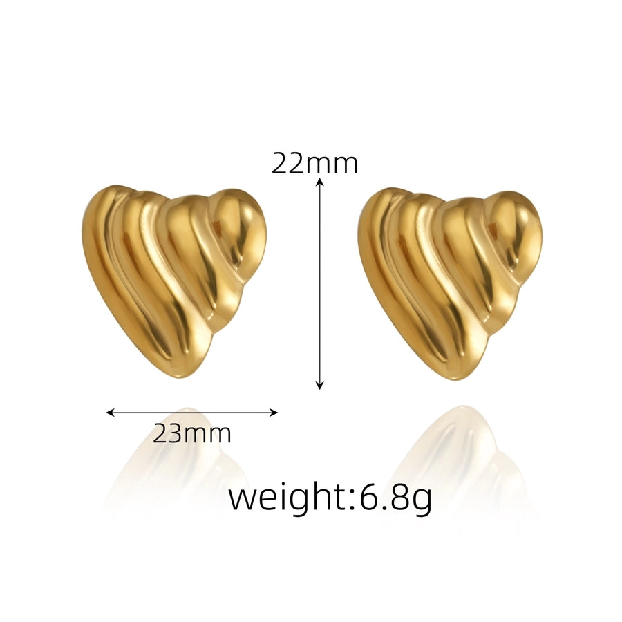 Mélanger les boucles d'oreilles [304 en acier inoxydable, 18 carats en or]