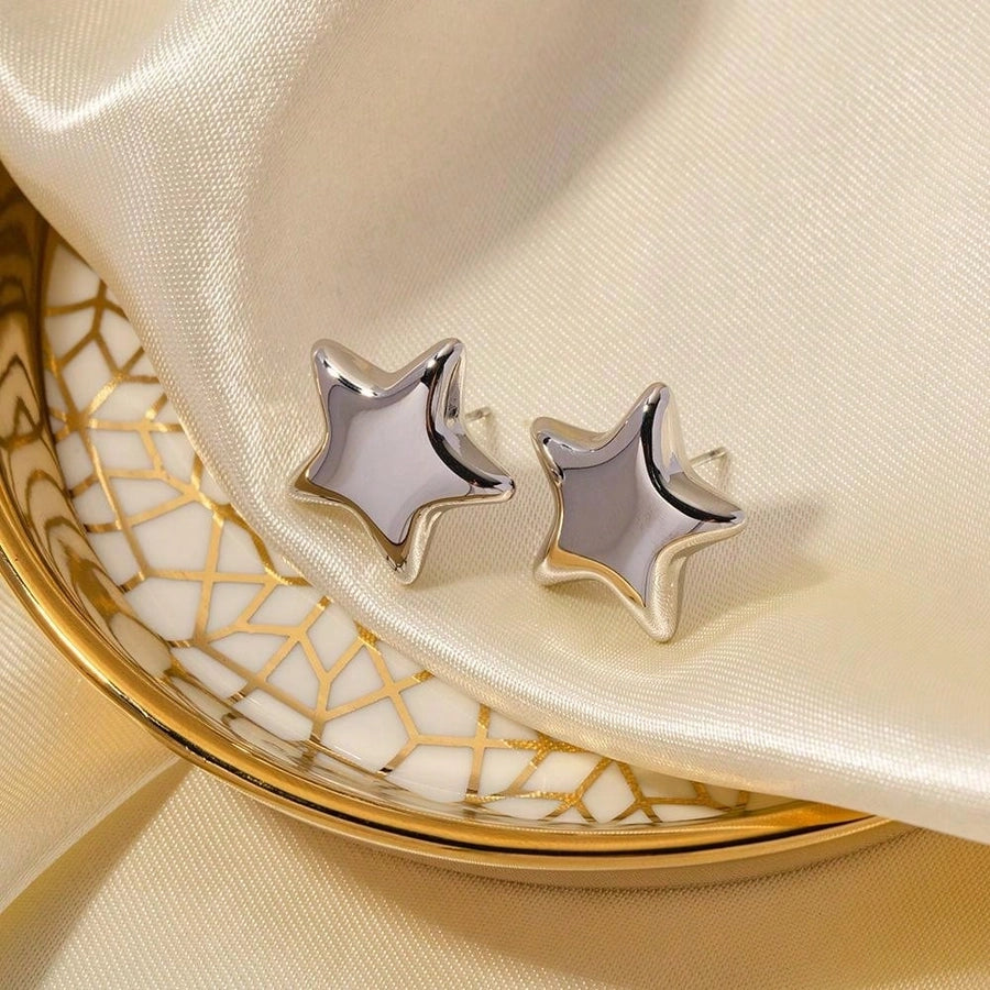 Star Stud Earrings [304 Stainless Steel]