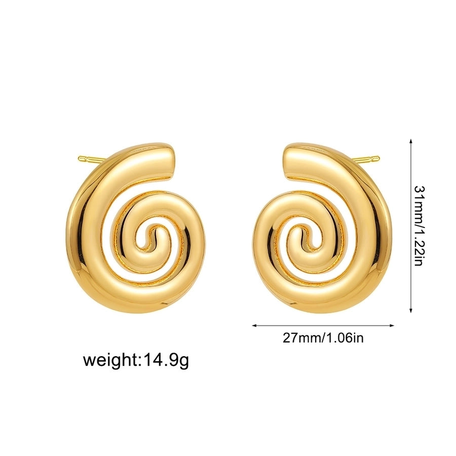 Mix Designs Earrings [Stainless Steel,18K Gold Plated]