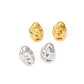 Geometric OvalEarrings [304 Stainless Steel,18K Gold Plated]