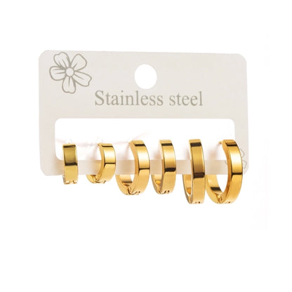 Hoop Earrings Sets [304 Stainless Steel]