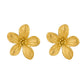 Elegant Flower Earrings [316 Stainless Steel,18K Gold Plated]