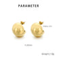 Semicircle Earrings [304 Stainless Steel,18K Gold Plated]