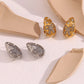 Bow Knot Teardrop Earrings [304 Stainless Steel,18K Gold Plated]