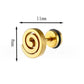 Spiral Stud Earrings [Stainless Steel]