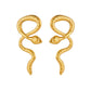 Snake Earrings [304 Stainless Steel,18K Gold Plated]