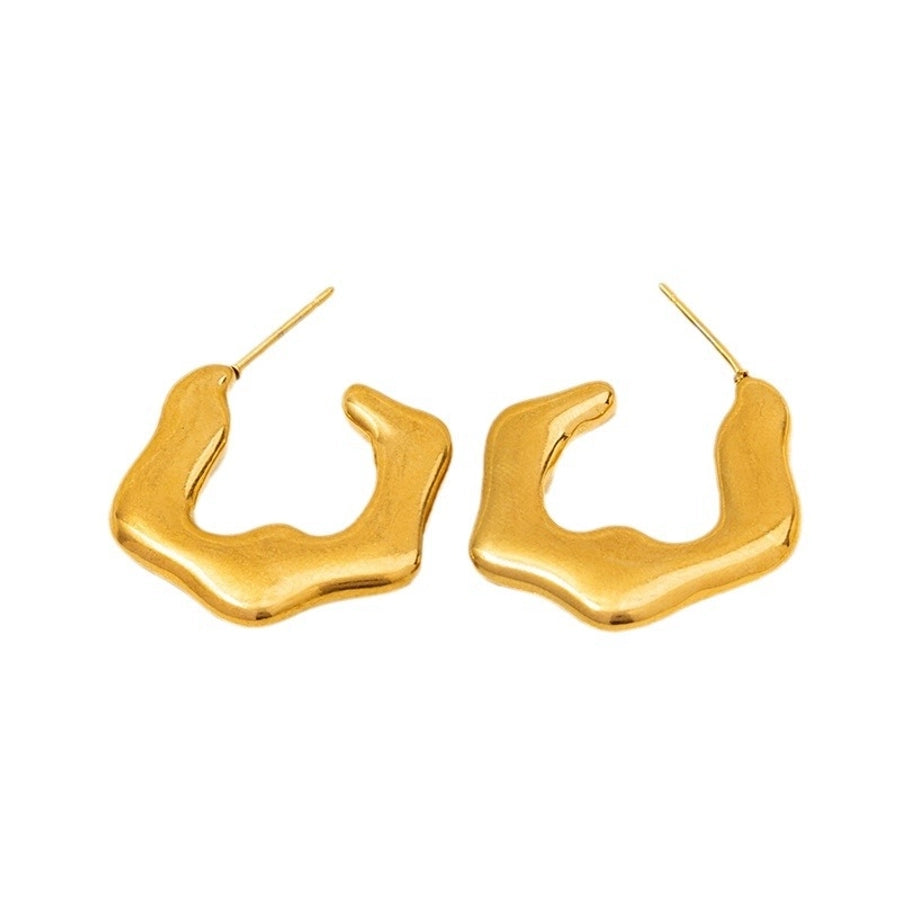 Modern Style Irregular Earrings [304 Stainless Steel,18K Gold Plated]